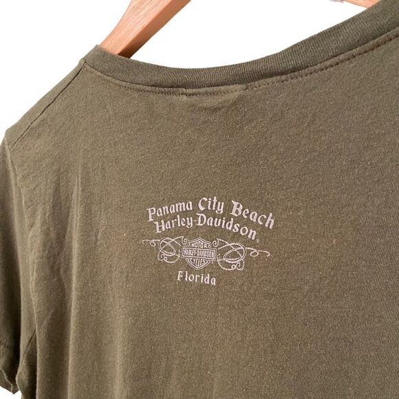 NEW Harley-Davidson Basic V-neck Tee Panama City Beach, Florida in Size Medium - Picture 5 of 7